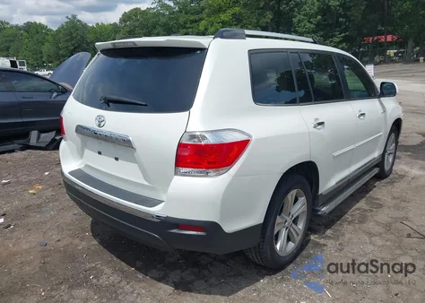 2013 Toyota Highlander Limited V6 z USA, uszkodzony, nr VIN 5TDYK3EH6DS091307